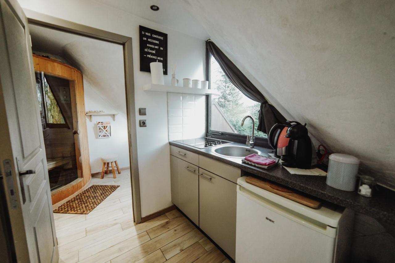Chalet Scandinave Avec Sauna Ir - In The Woods Gesves Esterno foto